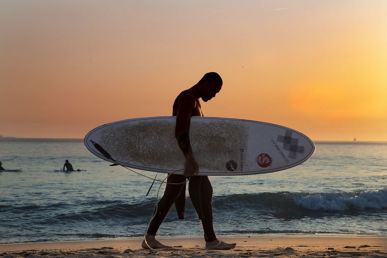 Surfer at beach